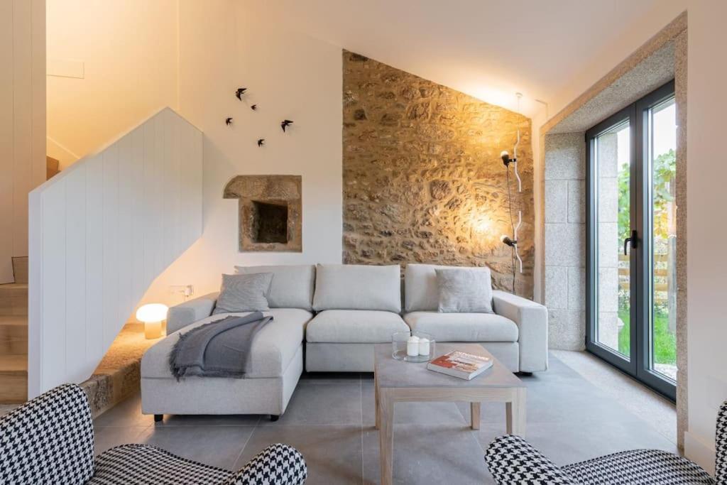 Vila A Casa De Abaixo, Aloxamento Rural Vedra Exteriér fotografie
