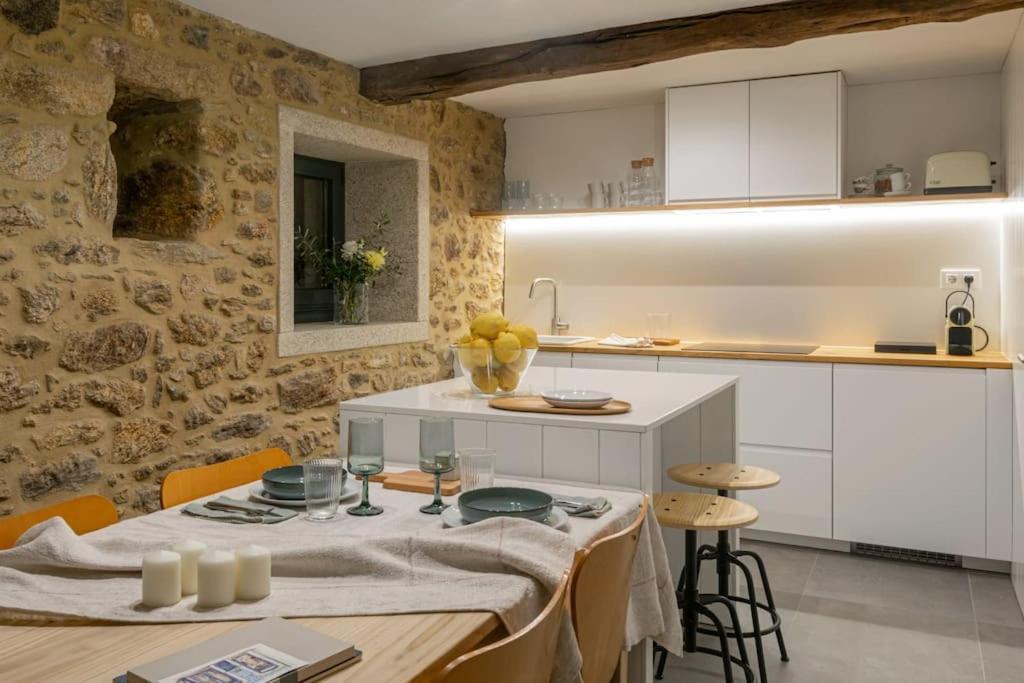 Vila A Casa De Abaixo, Aloxamento Rural Vedra Exteriér fotografie